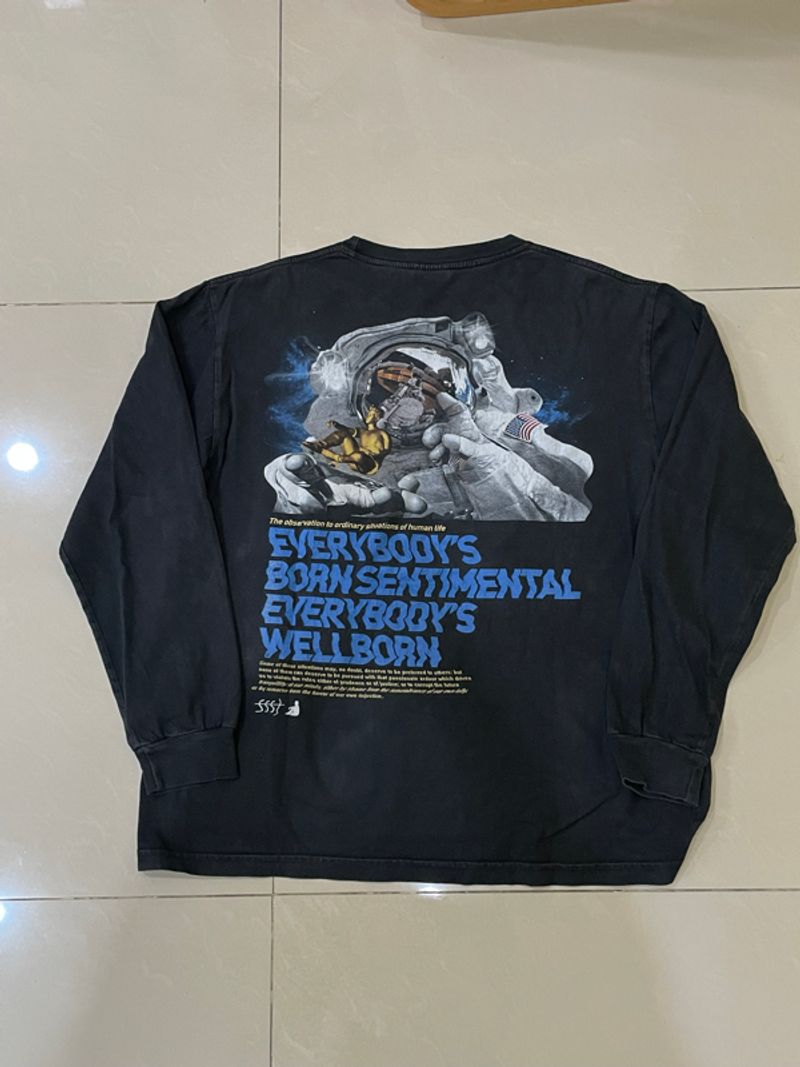 Wellborn Kaos Lengan Panjang Hitam, foto 3