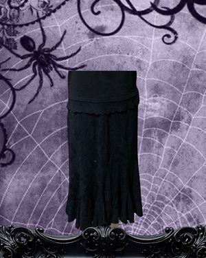 Goth emo beads mermaid black skirt