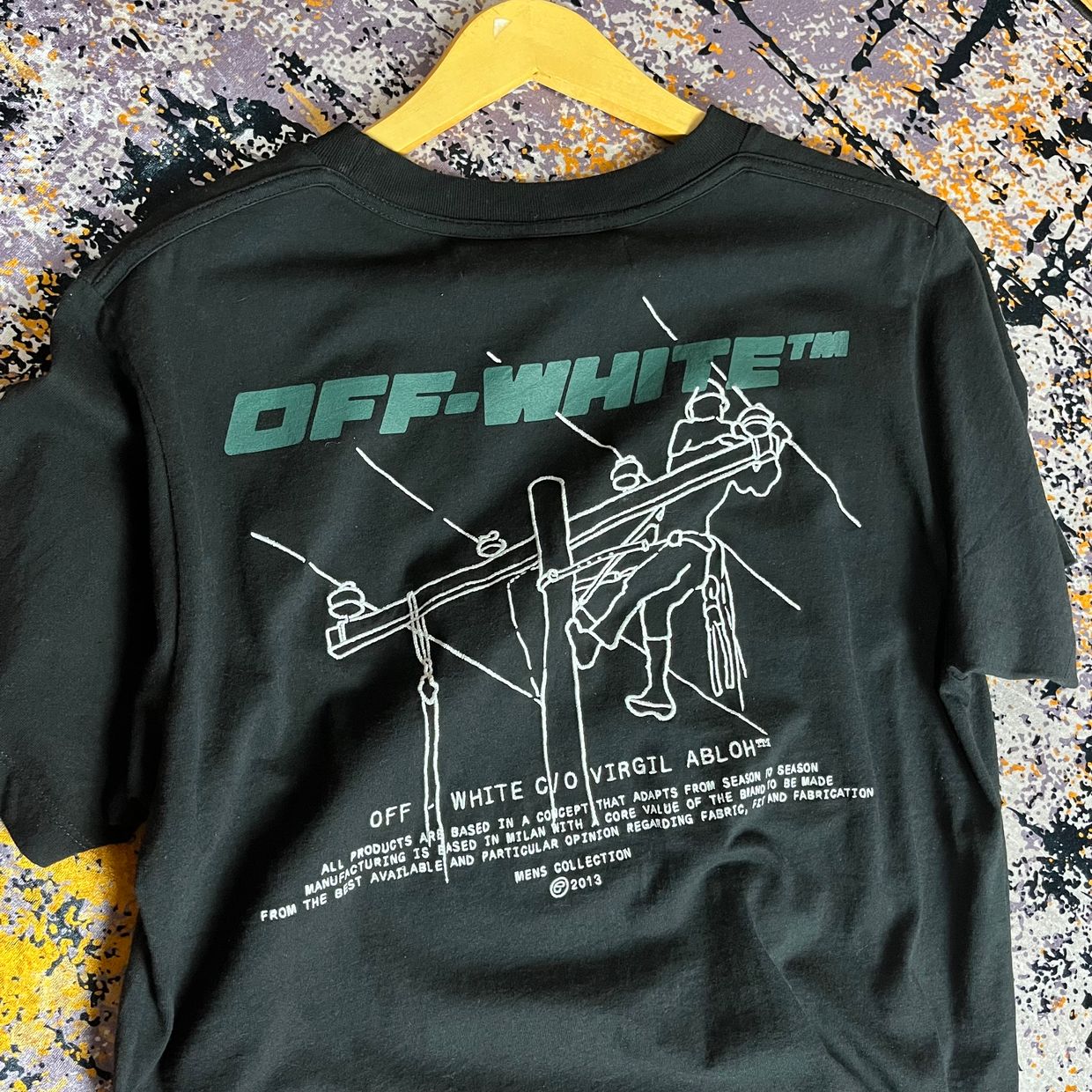 Off-White Luxury T-shirt Pria black, foto 4