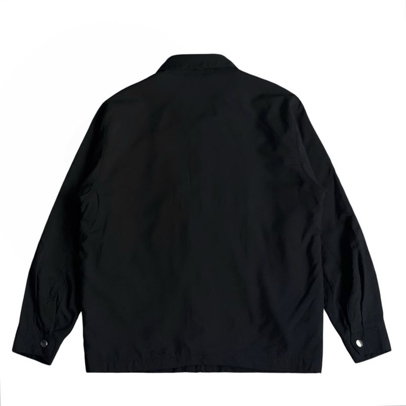Lcamangso zipper work jacket black outer outerwear jaket zip, foto 2