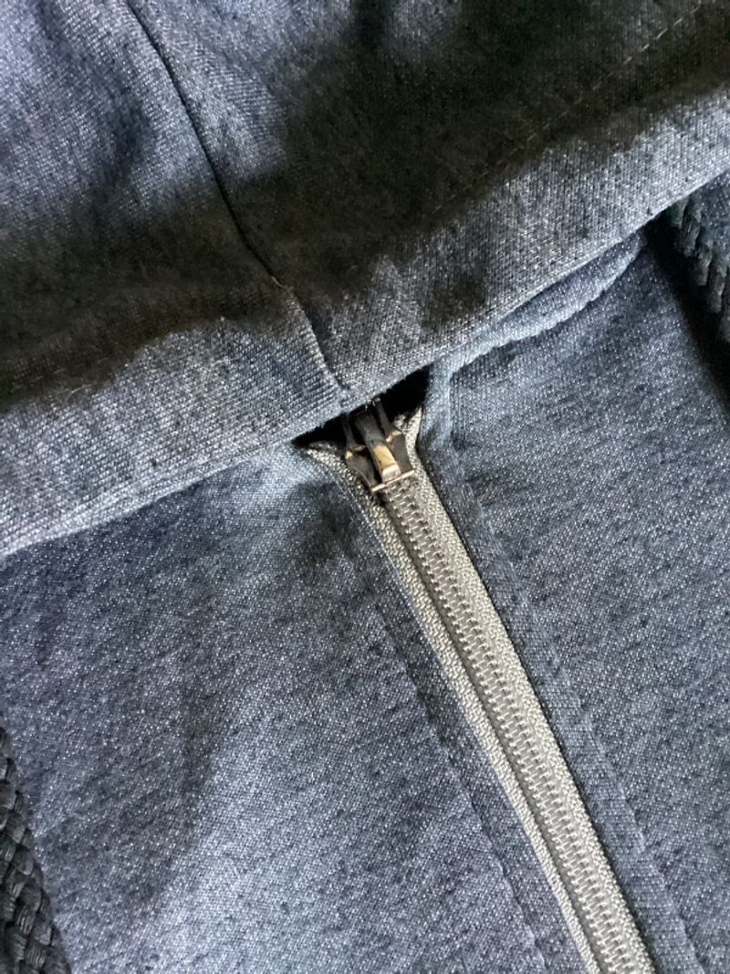 Hoodie Sweather Zipper Gray Basic, foto 5