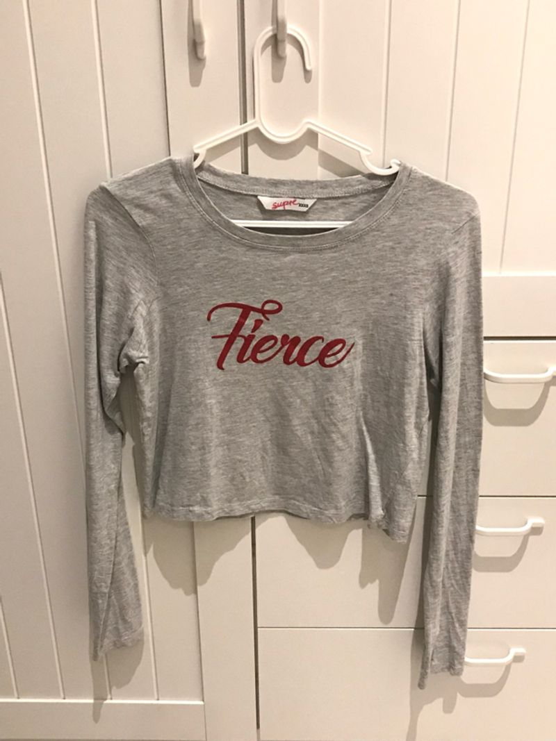 Supre Australia Gray Fierce Crop Top, foto 2