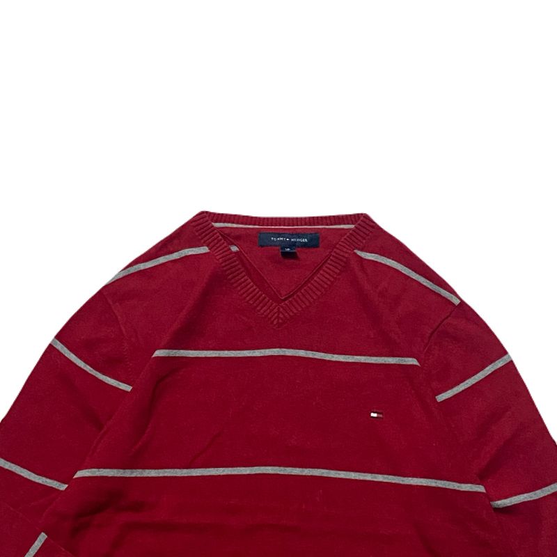 T0*MY H1LF1G Knit Sweater Red, foto 3