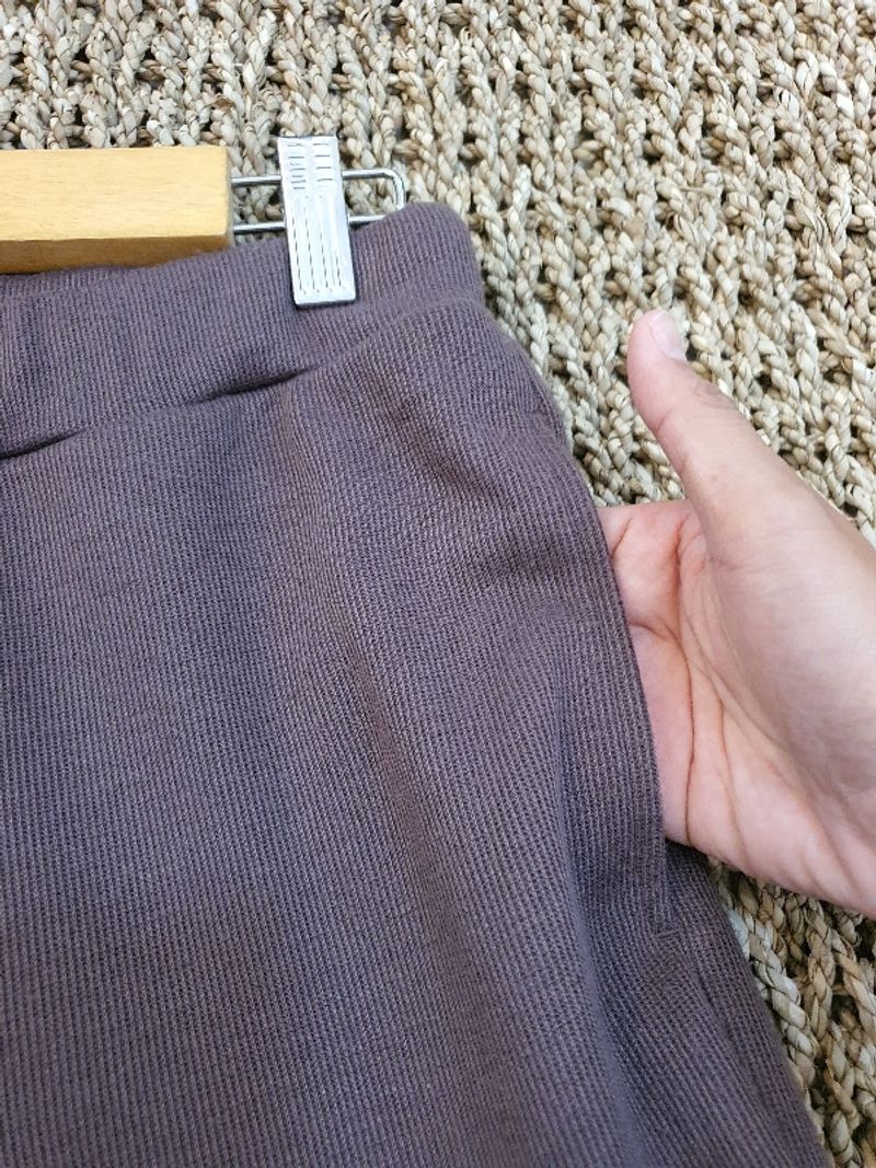 CELANA KULOT RAJUT COKLAT, foto 4