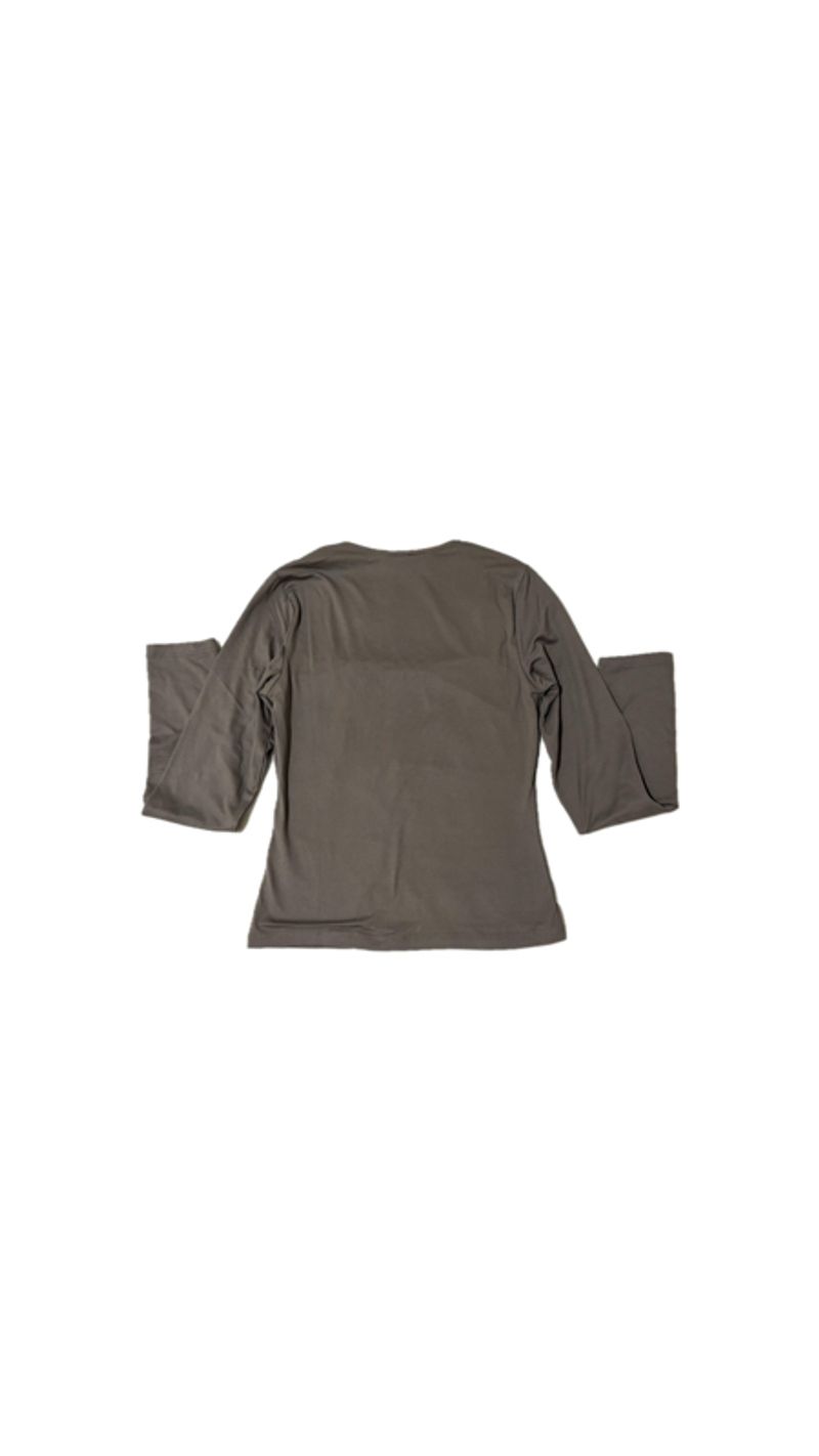 H&M Long sleeve greenish/grayish top, foto 2