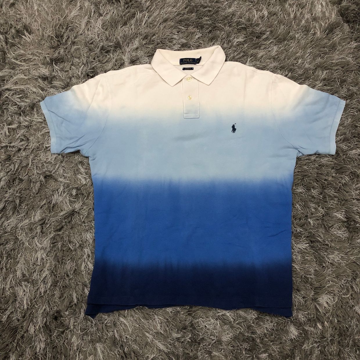 Polo Ralph Lauren Vintage Y2K Polo shirt Pria white navy blue