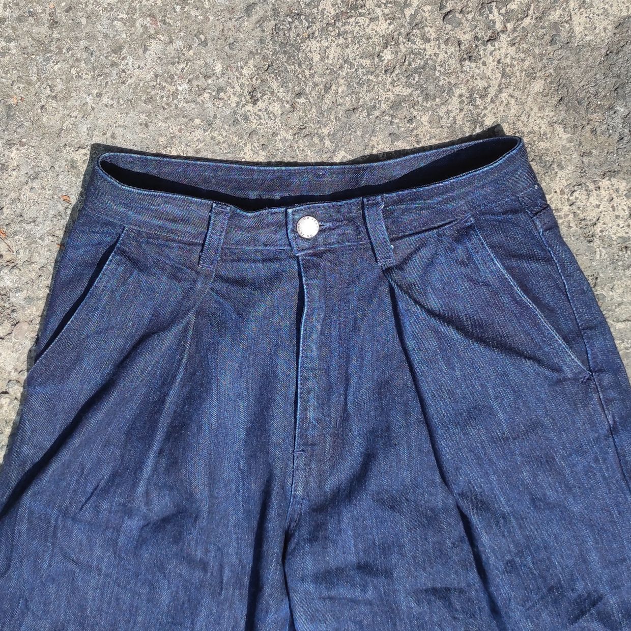 Uniqlo Y2K Jeans Pria navy, foto 3