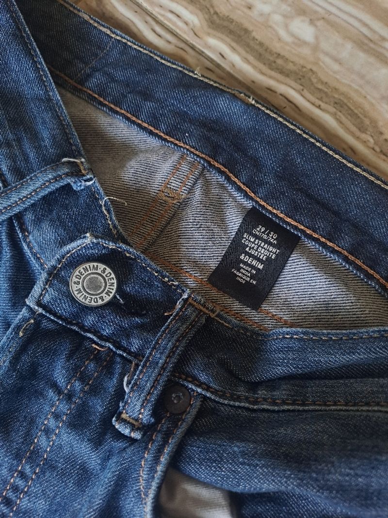 H&M Slim Straight Indigo Denim, foto 3