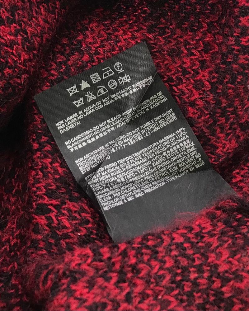 Saint Laurent  Red Leopard Print Mohair Cardigan, foto 5