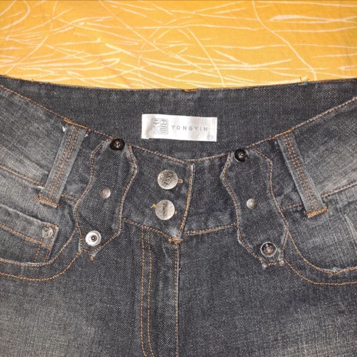 Vintage Y2K Jeans Pria black, foto 2