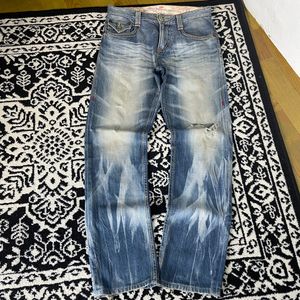 Eksklusif Cowboy 90’s blue faded straight fit made in USA