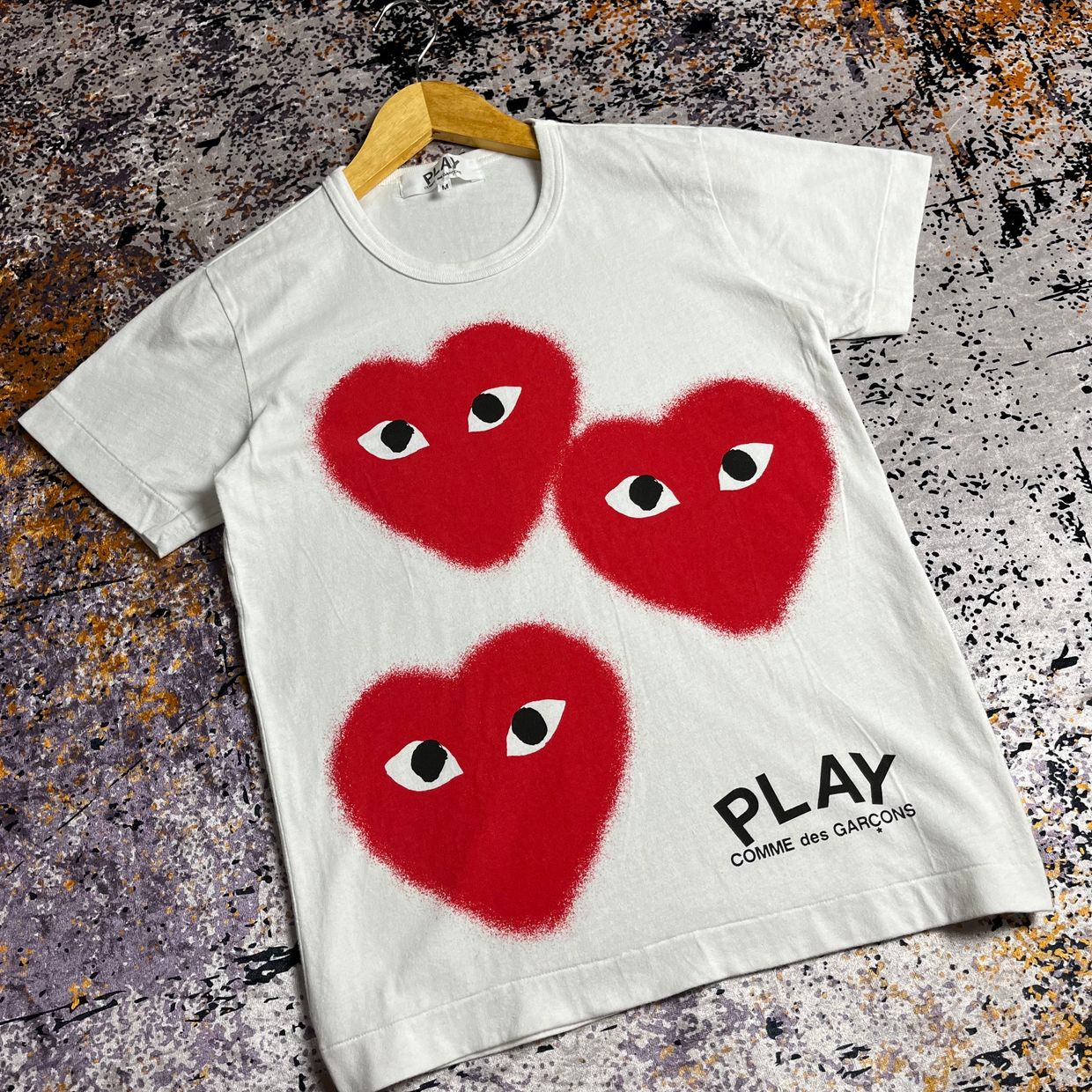 COMME des GARÇONS Streetwear Luxury T-shirt Wanita white
