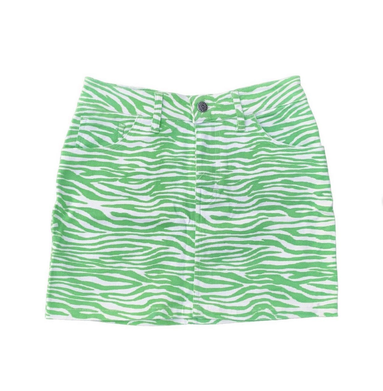 green zebra skirt — 70k __