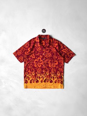Japanese Brand B.C.Clothing Floral Flame Shirt