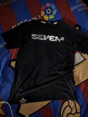 vtg seven2 shirt black with back logo