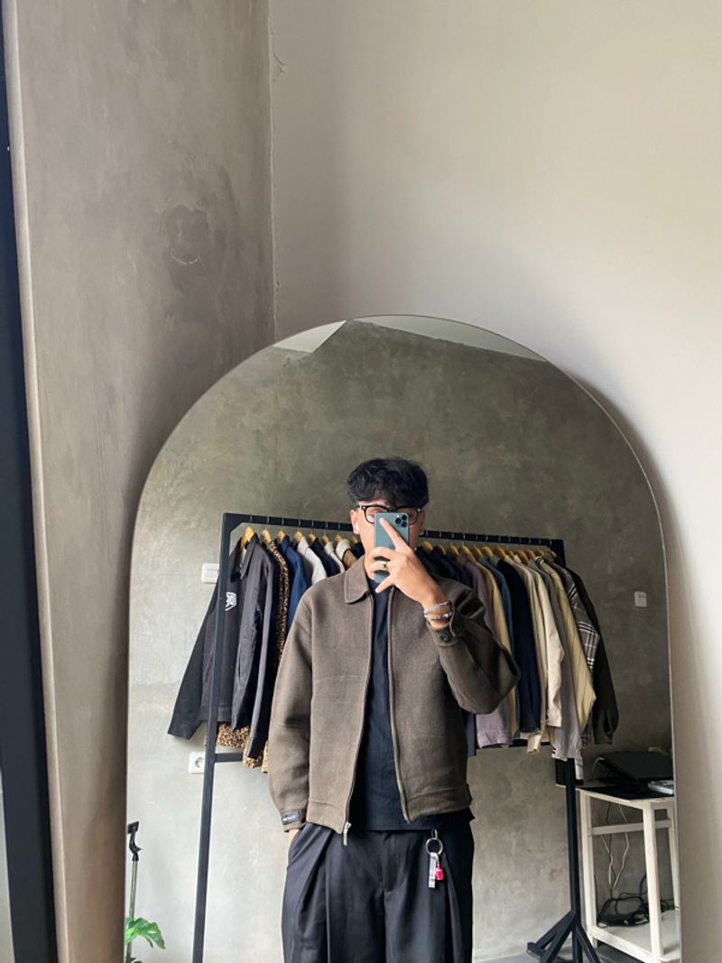Aranis Brown Wool Work Jacket, foto 6