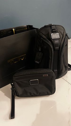 tumi knight sling alpha bravo & tumi clutch alpha 3