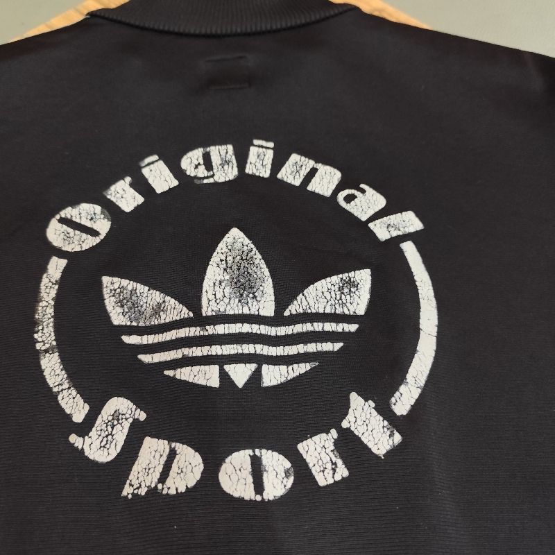 Tracktop jacket Adidas hitam, foto 4