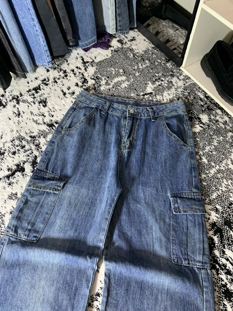 [CO.CO] Baggy Jeans Cargo Bluewash🖇️, foto 6