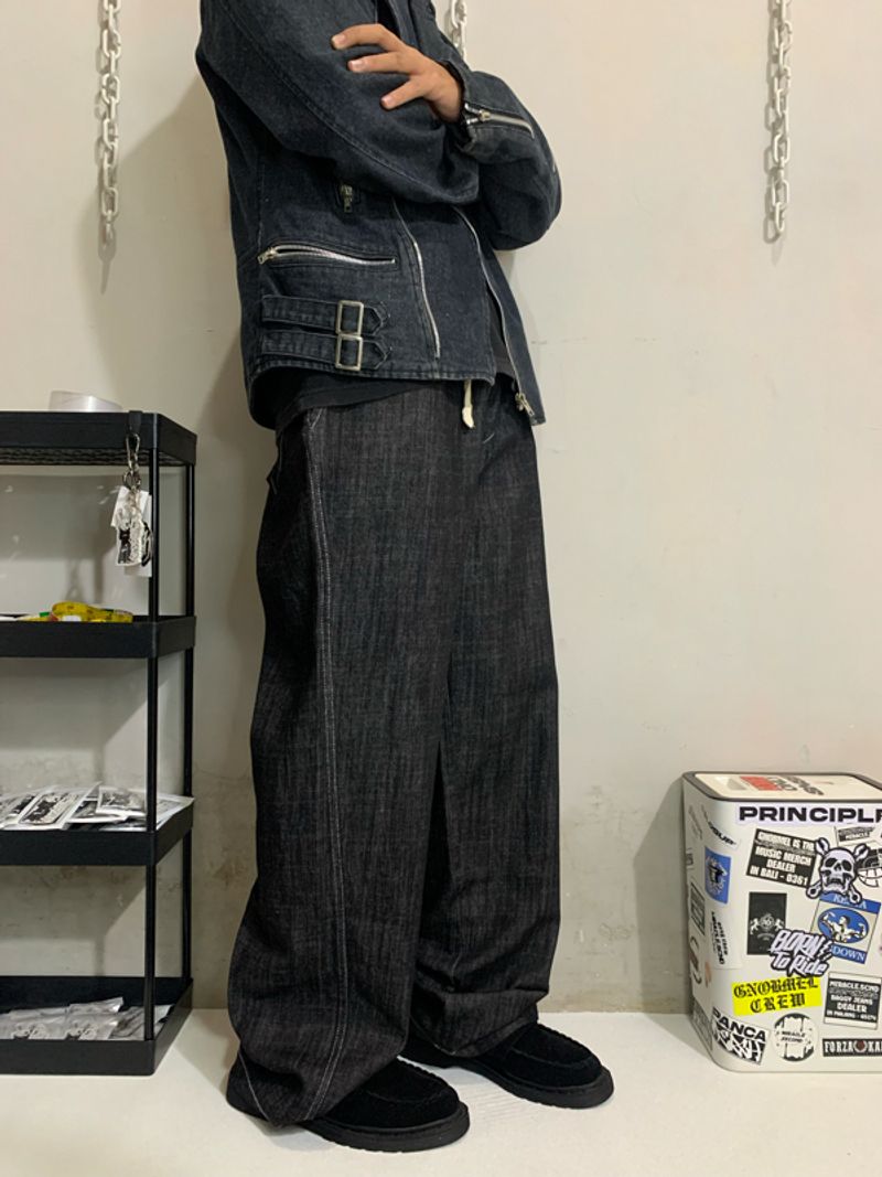 [LOWCUT] Baggy Jeans Dark Indigo🖇️, foto 2