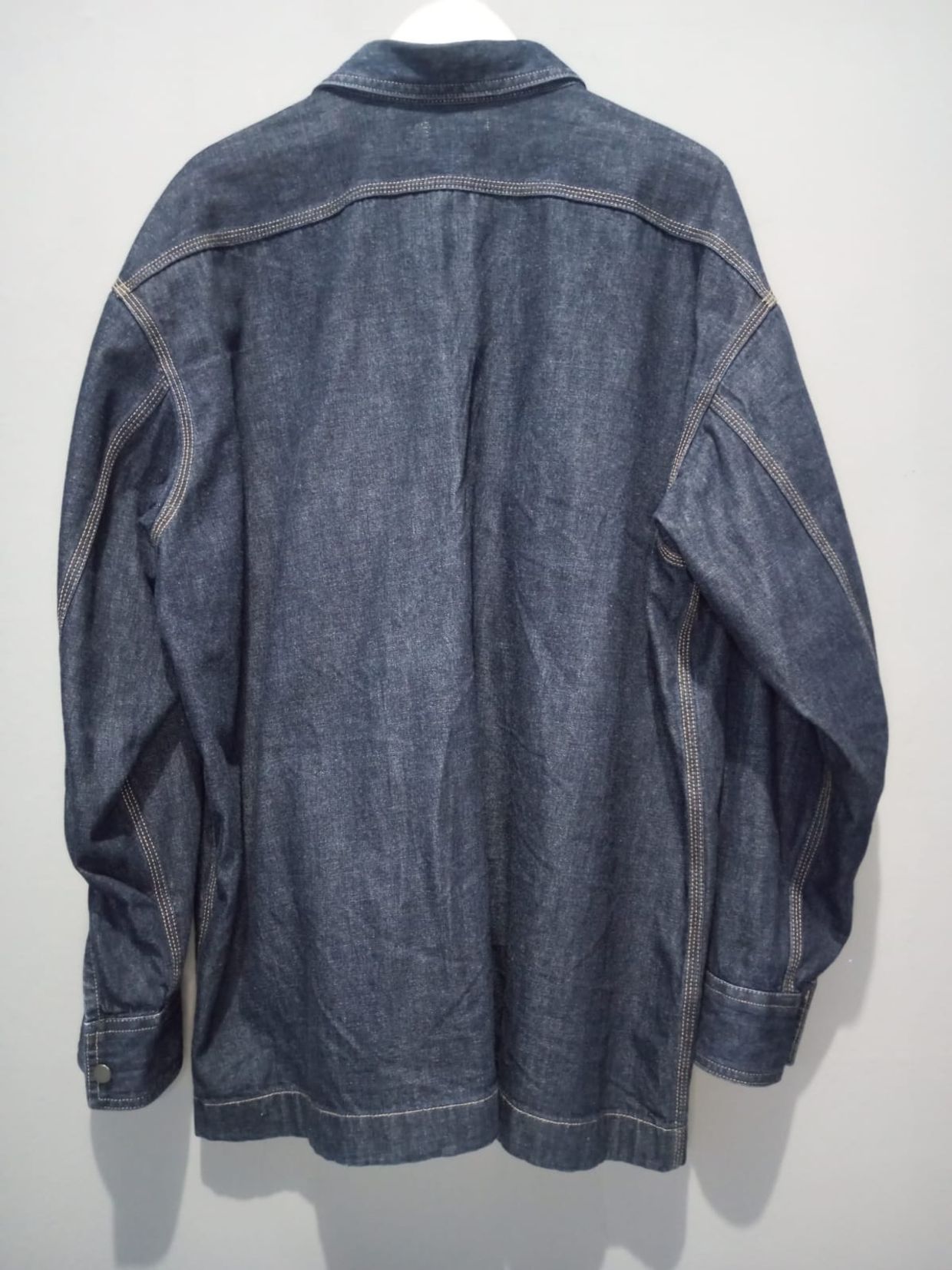 Uniqlo Luxury Denim jacket Pria navy