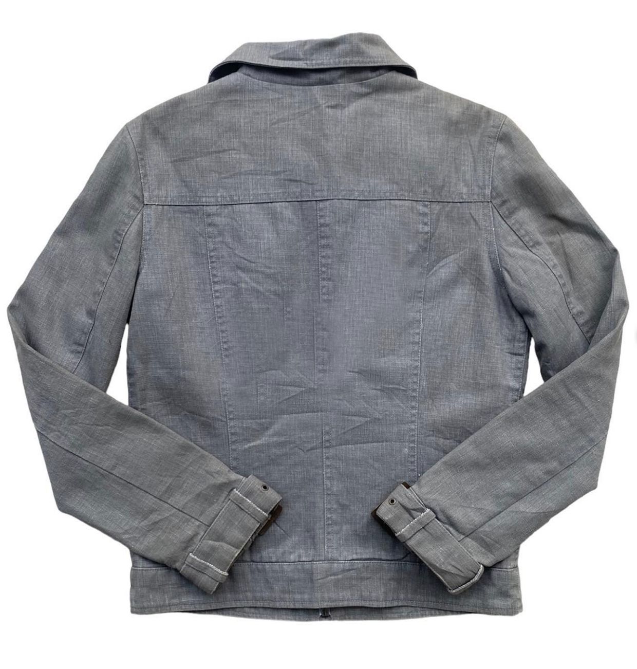 charcoal grey pin tuck jacket —, foto 3