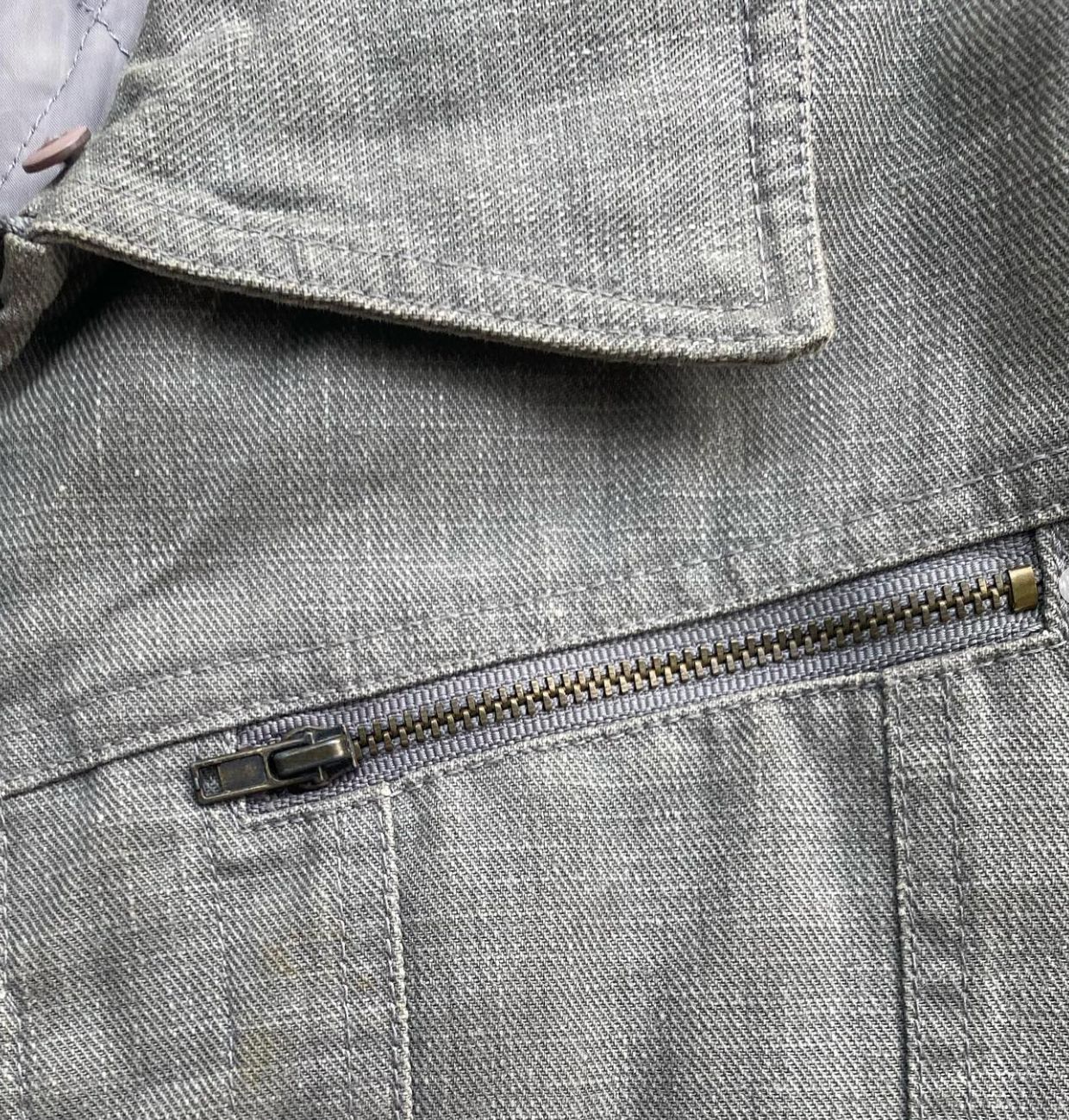 charcoal grey pin tuck jacket —, foto 5