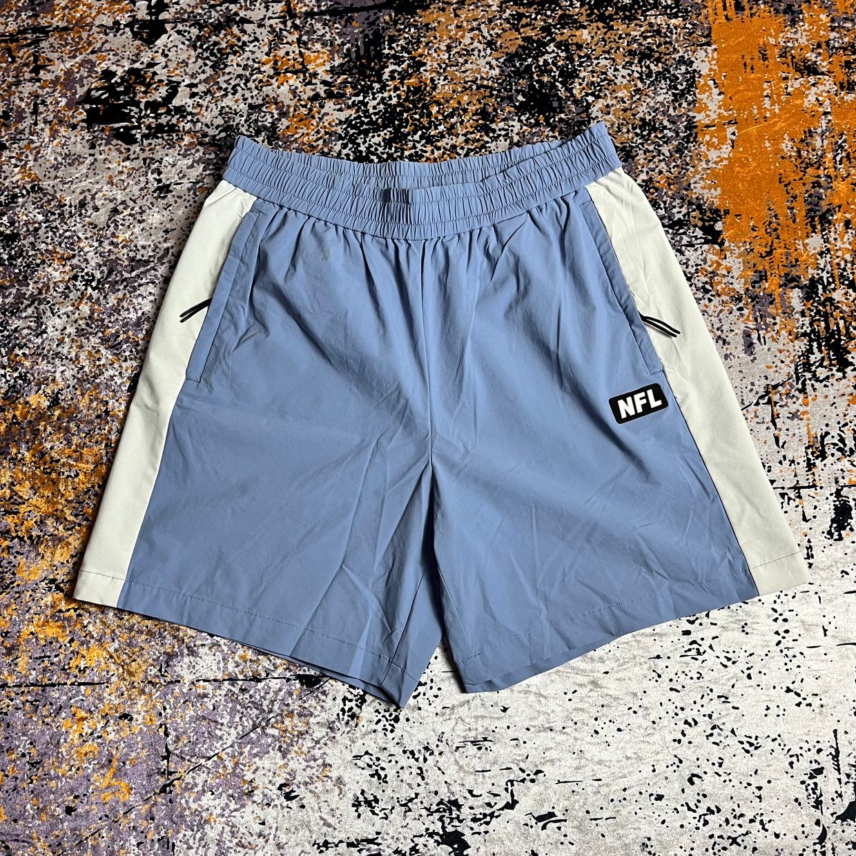 Sportswear Short Pria white blue, foto 3