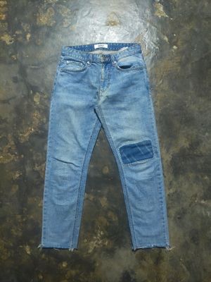Spao sashiko patch blue jeans