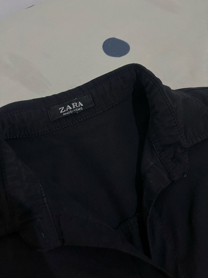 Kemeja hitam Zara, foto 4
