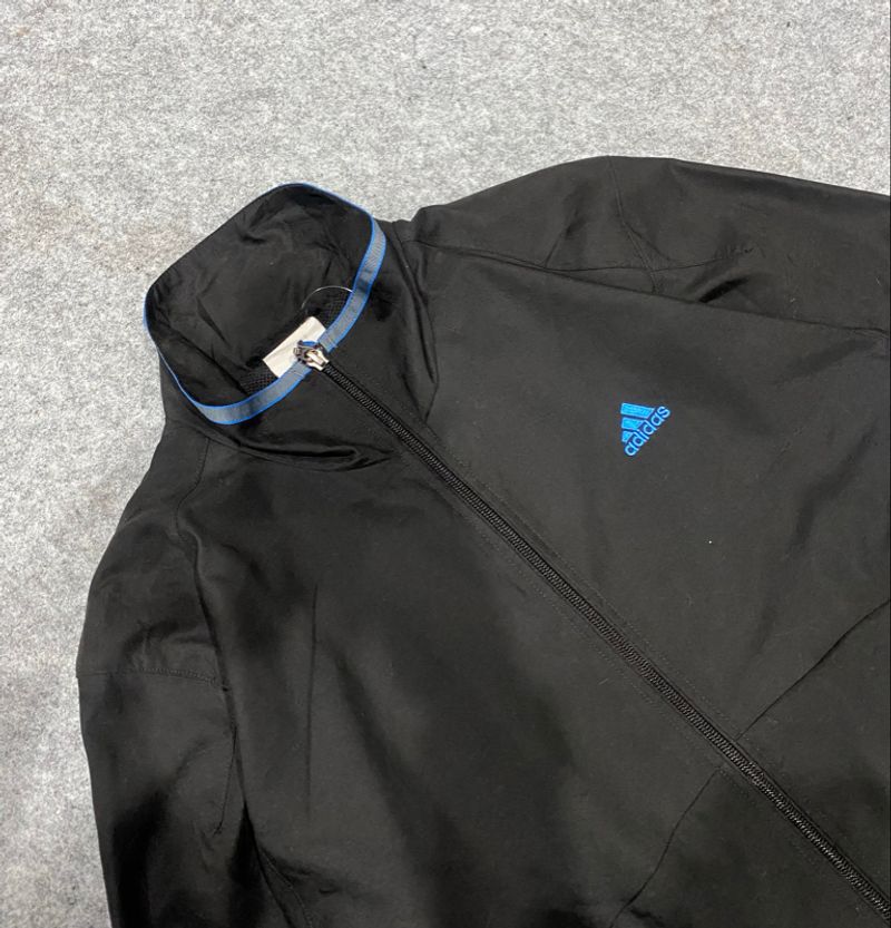 Adidas Windbreaker Jacket Black & Blue, foto 3
