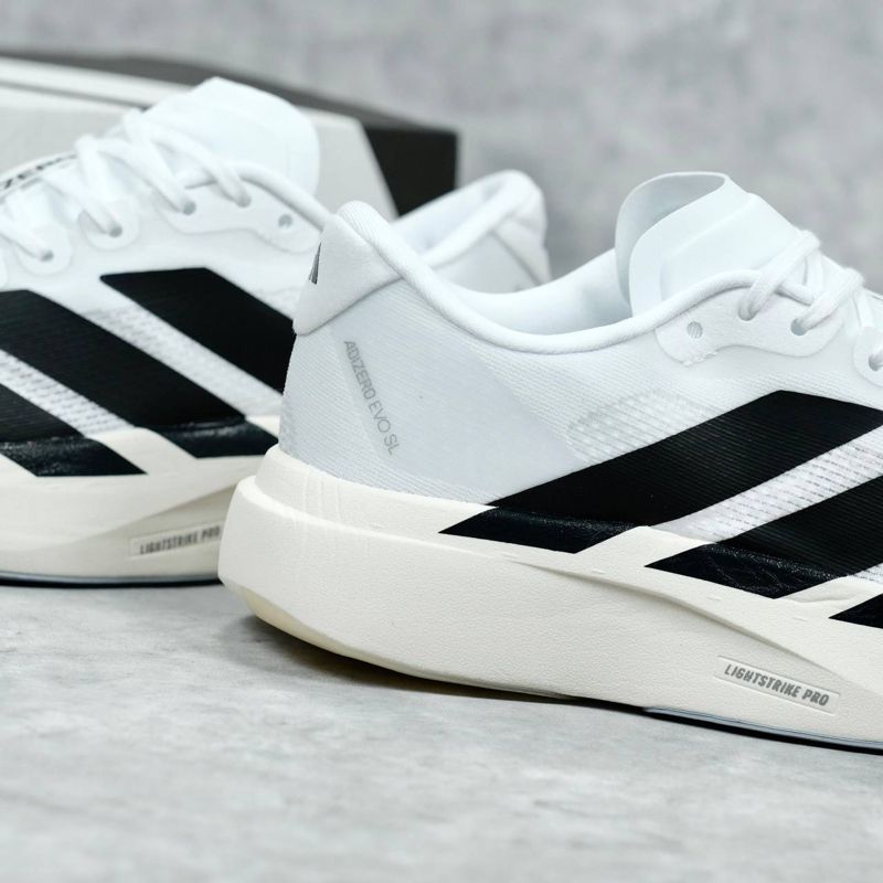 [Termurah] Sneakers - Adidas Adizero EVO SL White Black, foto 6