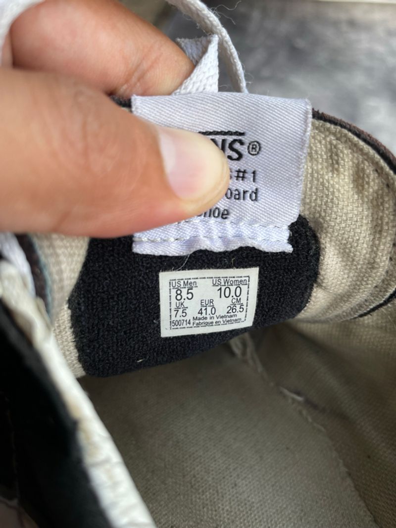 Sepatu Vans Sk8 Low Black White, foto 9