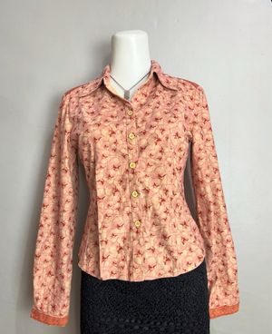 vintage floral blouse