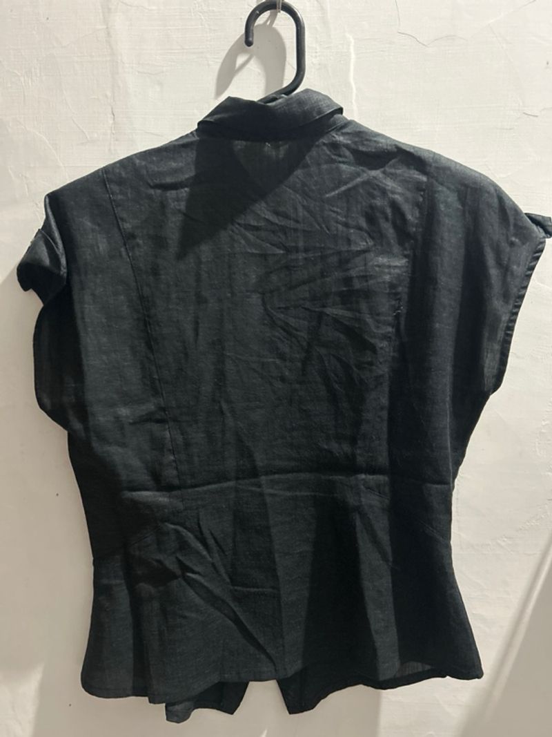 kemeja slimwaist hitam, foto 2