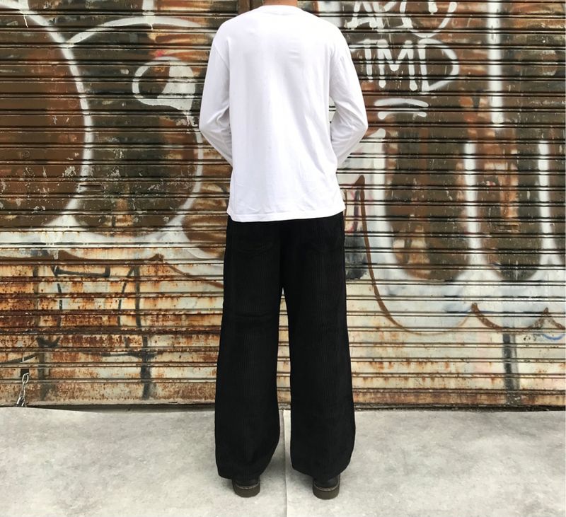 CORDUROY PANTS BLACK - NIGER, foto 3