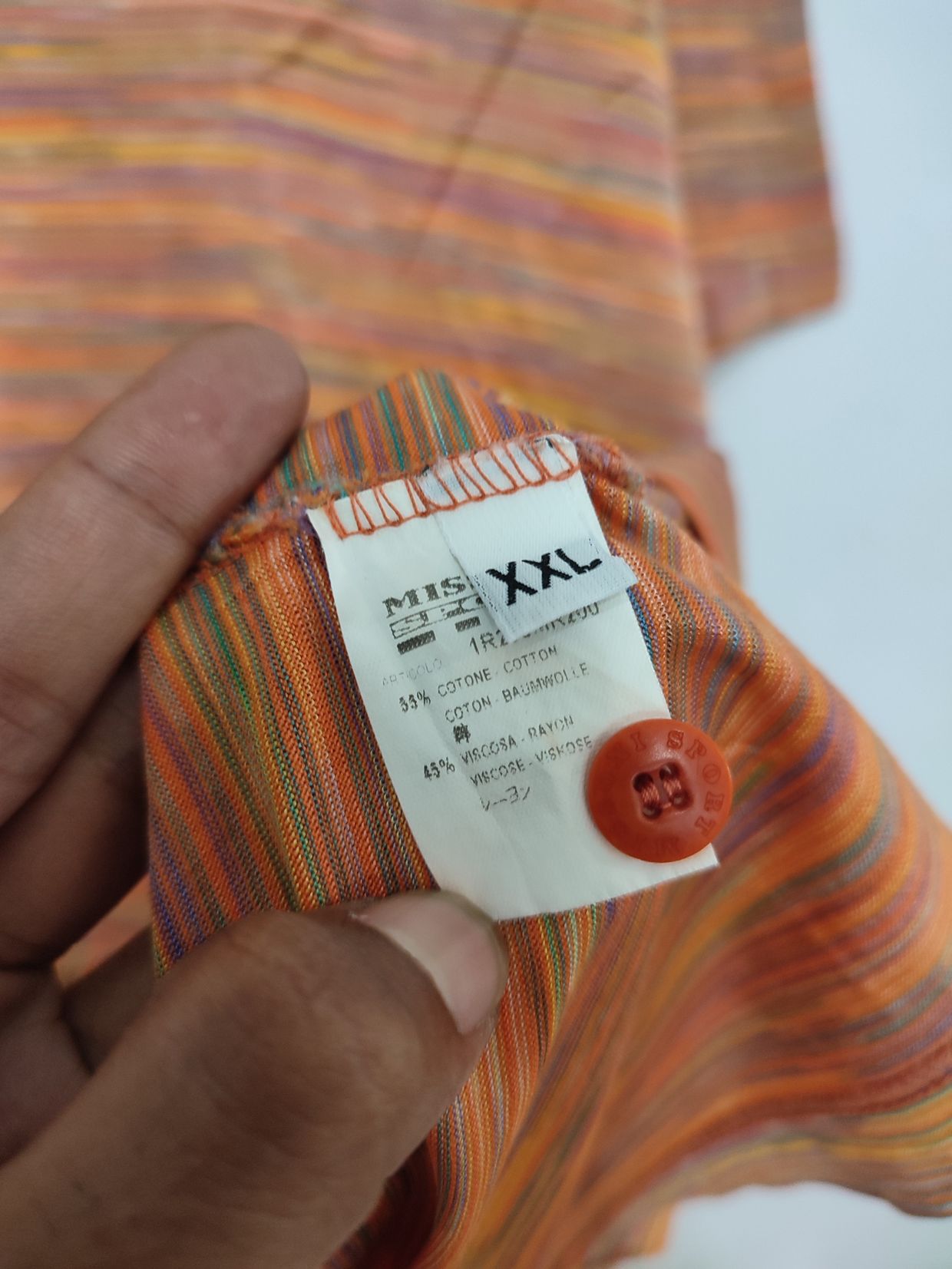 Missoni Polo shirts Pria Tops multicolor, foto 4