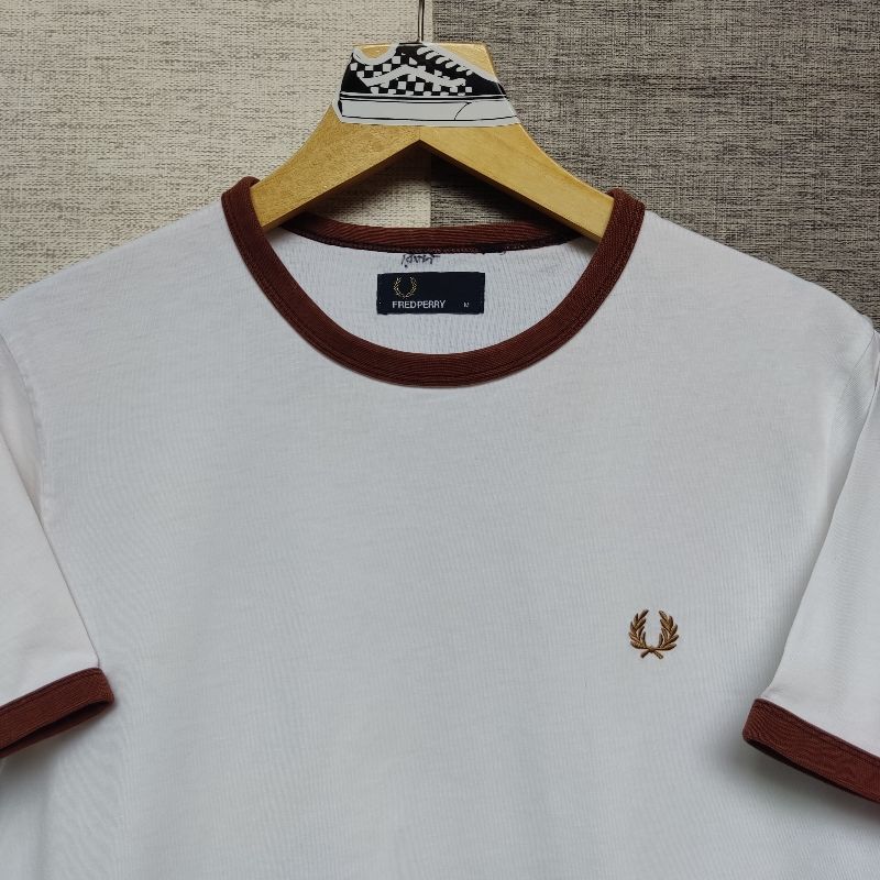 T-shirt Fred Perry colour white Size M, foto 3