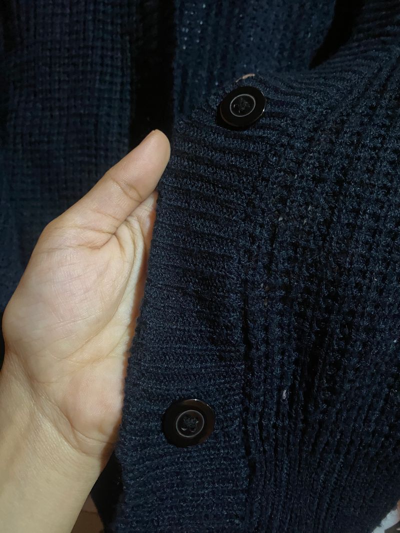 Black cardigan crop top, foto 2