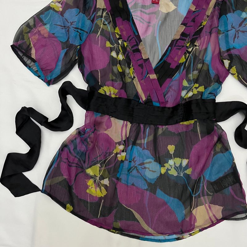 floral sheer top, foto 3