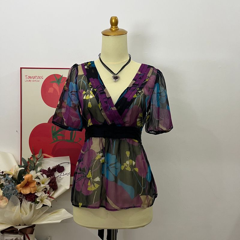 floral sheer top, foto 5