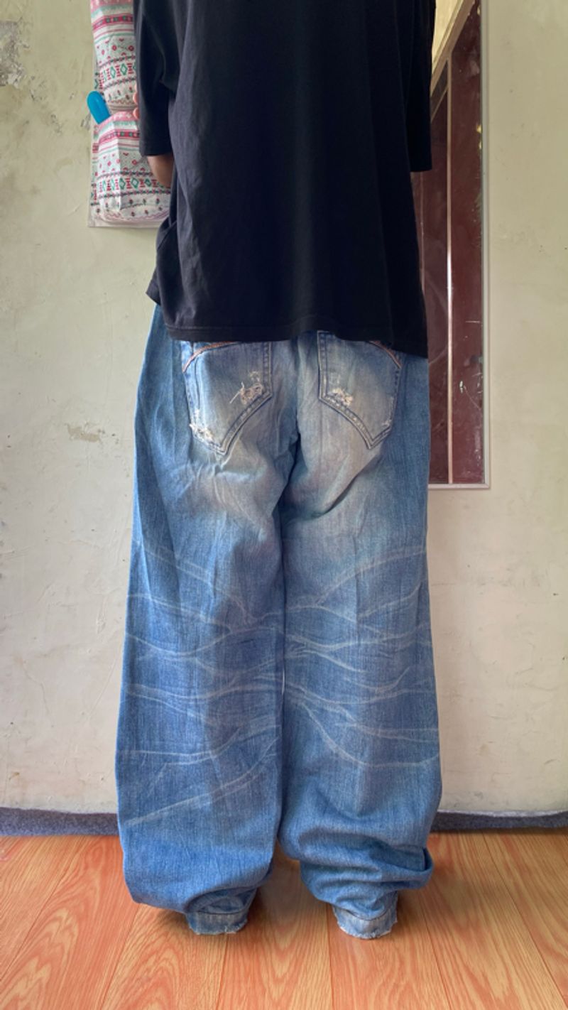 Baggy denim vintage petir [AvH Brand] super wide leg - Preloved