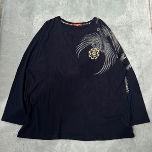 Japanese Sukajan Art Phoenix Bird Longsleeve