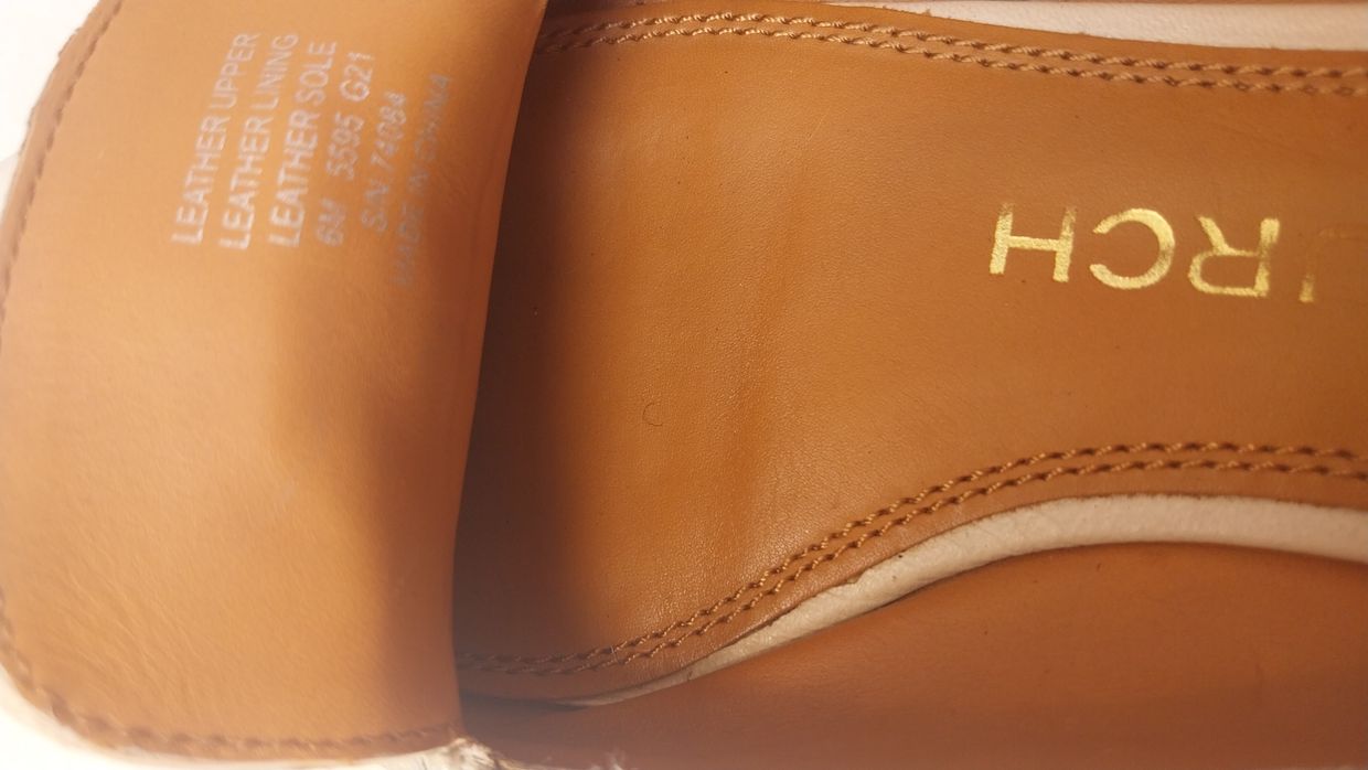 Tory Burch Casual Flat Wanita cream, foto 5