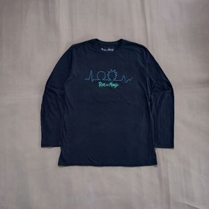 Rick and Morty Adult Swim Long Sleeve Black