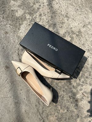 Pedro white heels