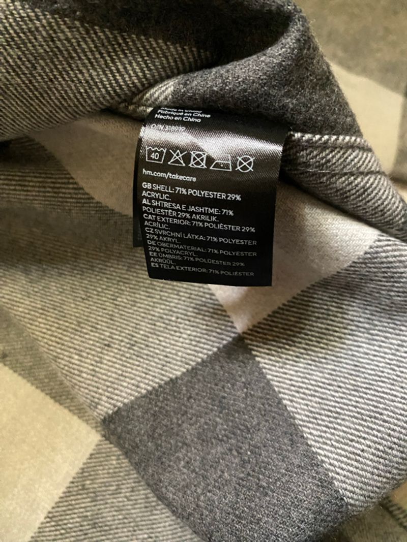 h&m flannel grey, foto 3