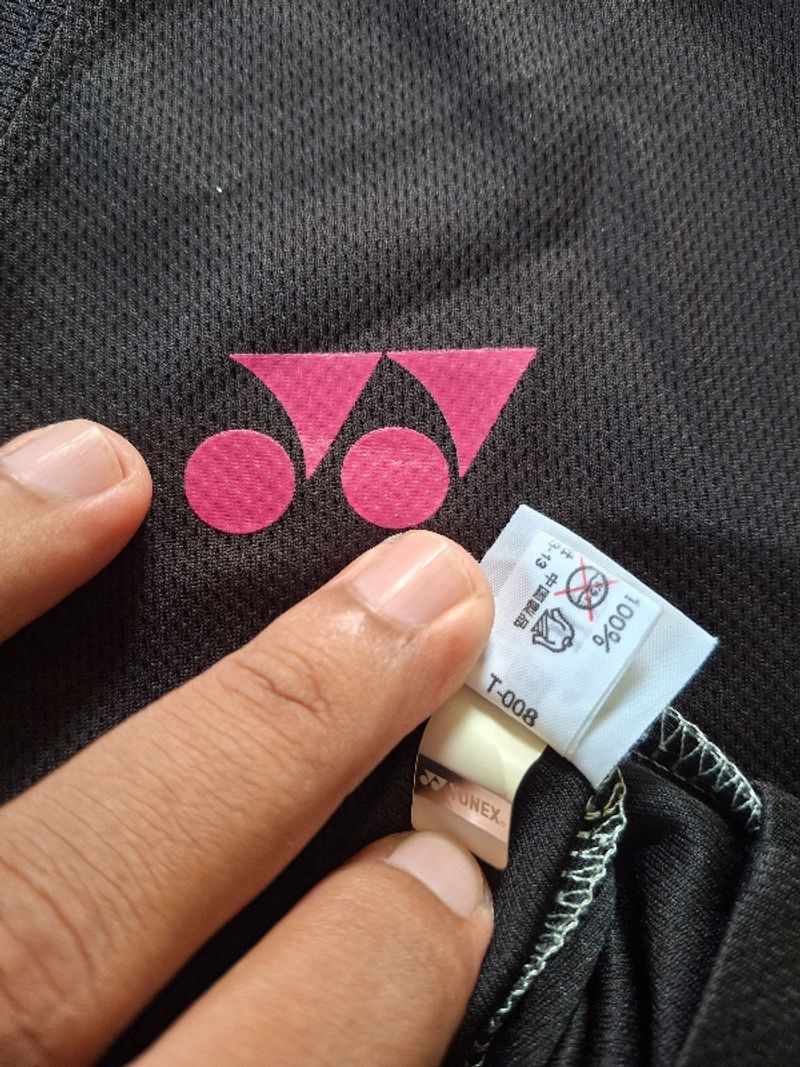 JERSEY YONEX BADMINTON HITAM ORIGINAL 100%, foto 4