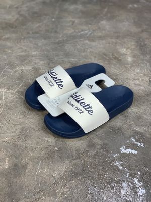 Sandal Adidas Lifestyle Adilette Slides Unisex Navy White