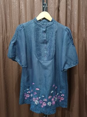 Kemeja tunik bordir